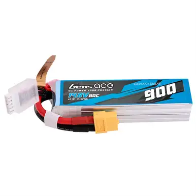 Gens ace 900mAh 4S 80C 14.8V Lipo Battery Pack with XT60 Plug
