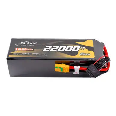 Tattu Ultra High Voltage 22000mAh 5C 23.7V 6S1P G-Tech Lipo Battery with XT90S-F Plug