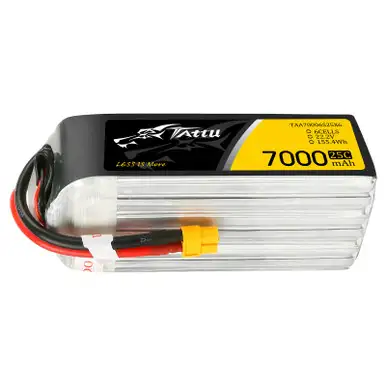 Tattu G-tech 6S 7000mAh 25C 22.2V Lipo Battery Pack with XT60 Plug