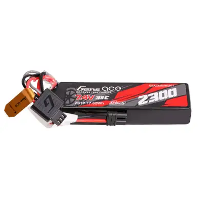 Gens ace G-Tech 2300mAh 2S 35C 7.4V Lipo Battery Pack with IEC2 Plug