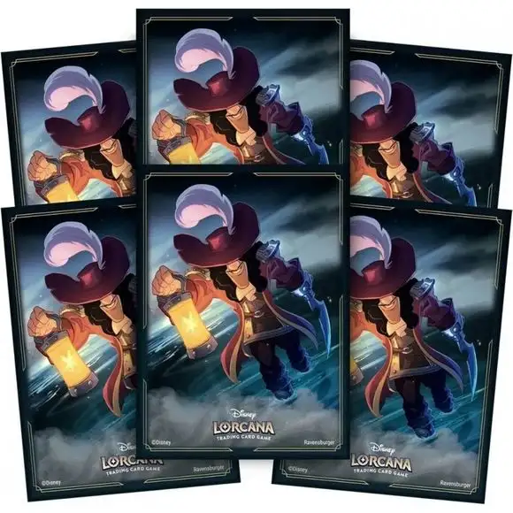 Disney Lorcana TCG: The First Chapter - Captain Hook Sleeves (65-Pack)