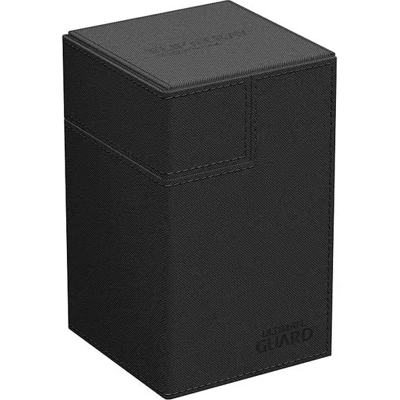 Ultimate Guard Flip'N'Tray Xenoskin 100+ Deck Case, Monocolor Black