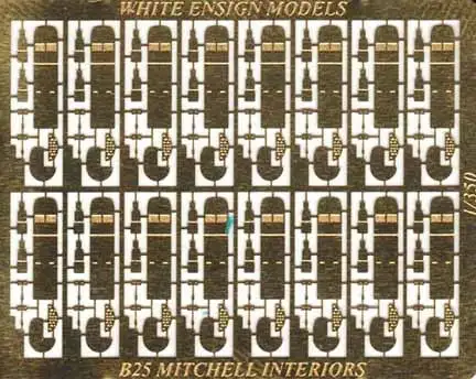 White Ensign Models 3547 1/350 B25 Cockpit Detail Set for 16 Aircraft