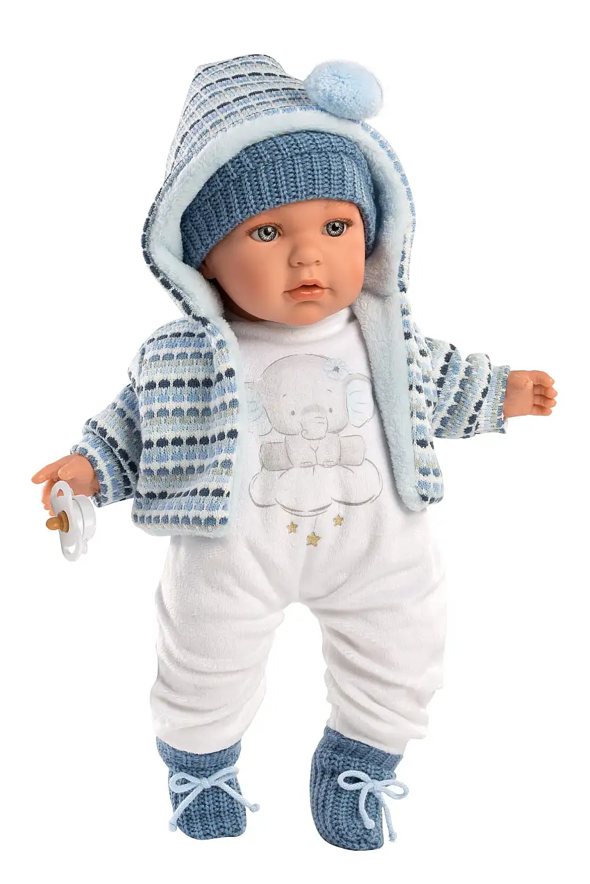 Crying Baby Doll Soft Body 16.5" Enzo