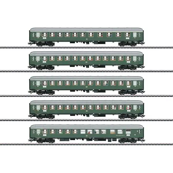 Marklin 43935 D96 Isar Rhone Express Train Passenger Car Set 1