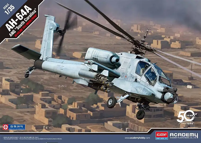 Academy 12129 1/35 AH64A ANG South Carolina Attack Helicopter