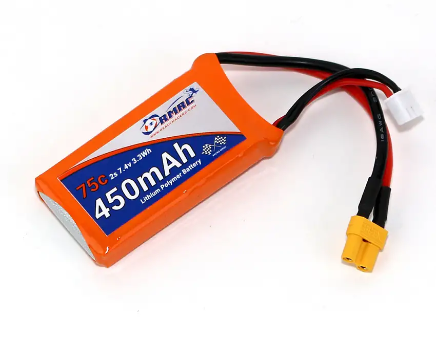 RMRC Orange Series - 450mAh 2S 75C Lipo - XT30 (3.3Wh)