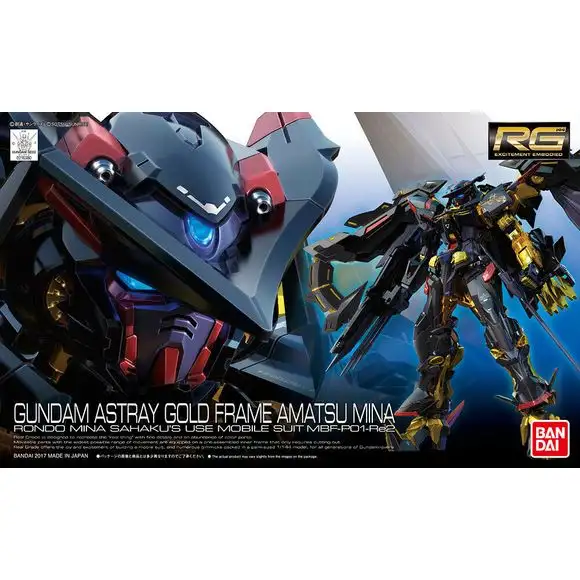 Bandai RG #24 Gundam SEED Astray Gold Frame Amatsu Mina 1/144 Scale Model Kit