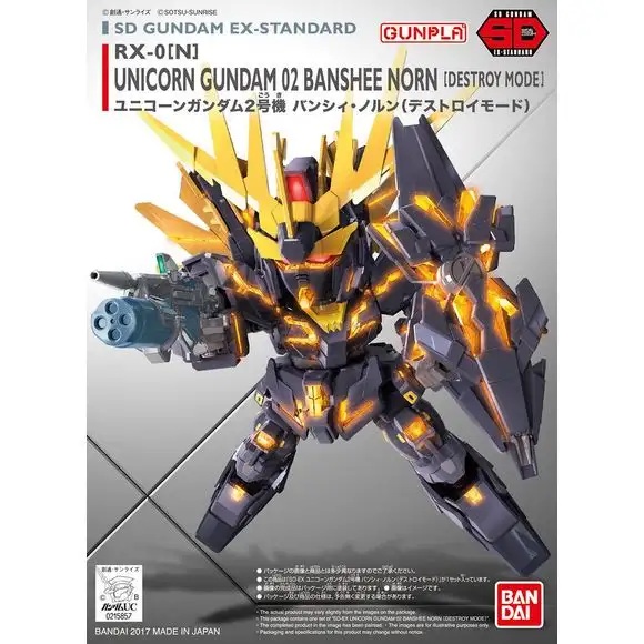 Bandai Spirits SD EX-Standard RX-0 Unicorn Gundam Banshee Norn (Destroy) Model Kit