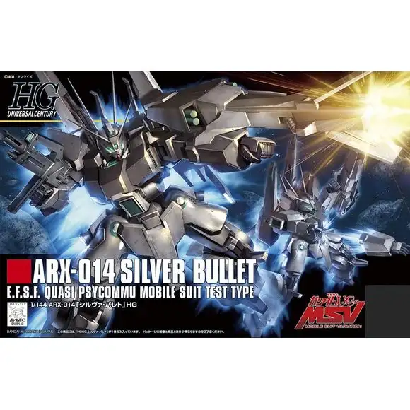 (PRE-ORDER: September 2025) Bandai Hobby Gundam MSV HGUC ARX-014 Silver Bullet HG 1/144 Model Kit