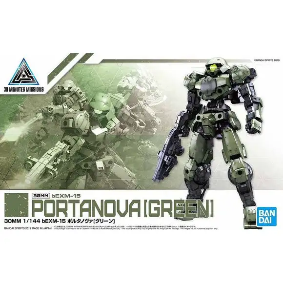 (PRE-ORDER: October 2025) Bandai 30MM 30 Minute Missions Green Portanova 1/144 Scale Model Kit