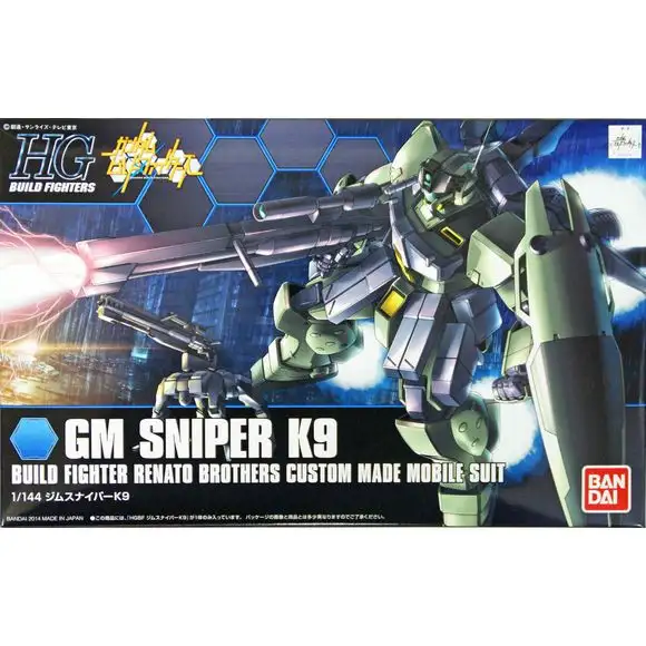 Bandai Hobby HGBF Gundam Build Fighters GM Sniper K9 HG 1/144 Model Kit