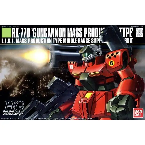 Bandai Hobby Gundam HGUC Guncannon Mass Production Type HG 1/144 Model Kit