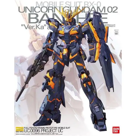 Bandai Unicorn Gundam 02 Banshee Ver.Ka MG 1/100 Scale Model Kit
