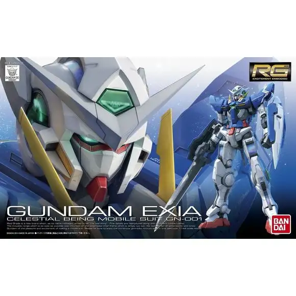 Bandai RG #15 Gundam 00 GN-001 EXIA Celestial Being 1/144 Scale Model Kit