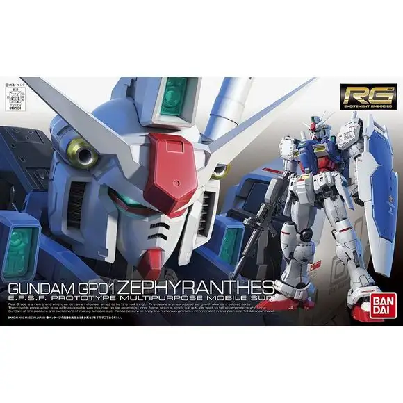 Bandai RG #12 Stardust Memory GP01 Gundam Zephyranthes RG 1/144 Scale Model Kit
