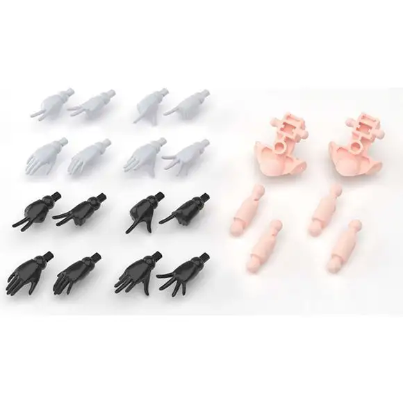Bandai 30 Minutes Sisters Option Hand Parts (Black & White) Accessory Pack Model Kit