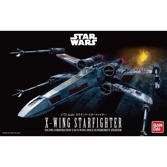 Bandai Hobby Star Wars X-Wing Starfighter 1/72 Scale Model Kit