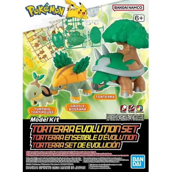 Bandai Hobby Pokemon Torterra Evolution Set Plastic Model Kits