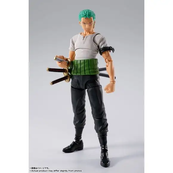 Bandai Tamashii Nations One Piece S.H.Figuarts Roronoa Zoro -Romance Dawn- Action Figure