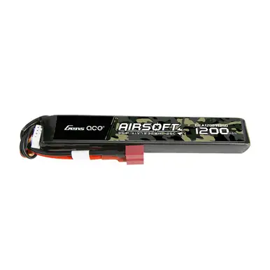 Gens ace 1200mAh 3S 11.1V 25C Airsoft Gun Battery with Dean Plug-New Packaging
