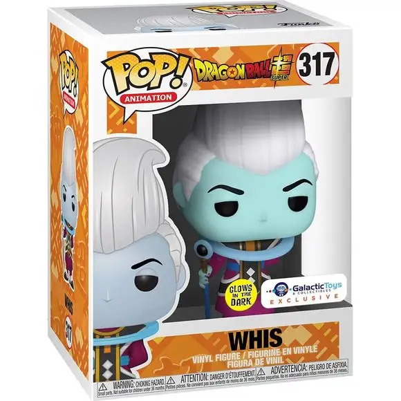 Funko Pop! Animation: DBS- Whis GITD Galactic Toys Exclusive