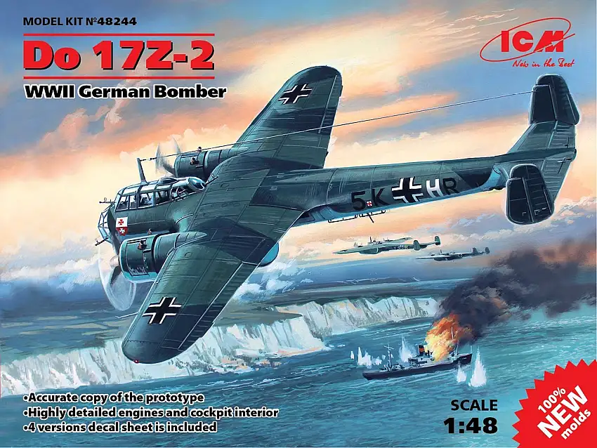 WWII German Do 17Z-2 Bomber 1/48 ICM Models