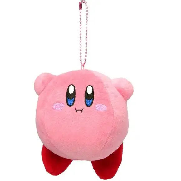 Sanei Hovering Kirby Mascot 4-inch Mini Plush Keychain