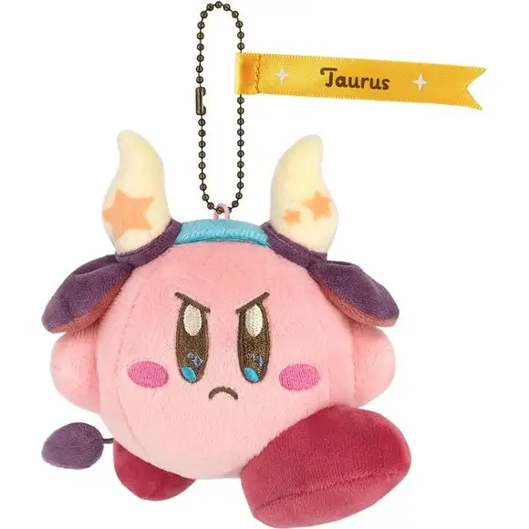 Sanei Horoscope Collection Kirby Mascot Taurus 5-inch Mini Plush Keychain