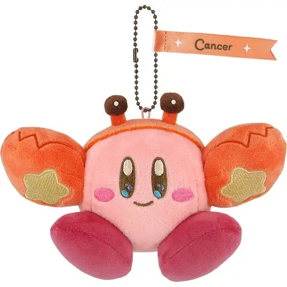 Sanei Horoscope Collection Kirby Mascot Cancer 5-inch Mini Plush Keychain