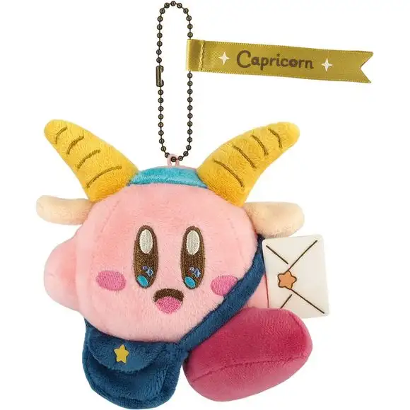 Sanei Horoscope Collection Kirby Mascot Capricorn 4-inch Mini Plush Keychain