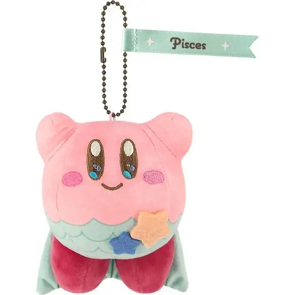 Sanei Horoscope Collection Kirby Mascot Pisces 4-inch Mini Plush Keychain