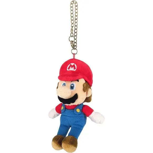 Sanei MM01 Super Mario - Mario Mascot 6-inch Plush Keychain