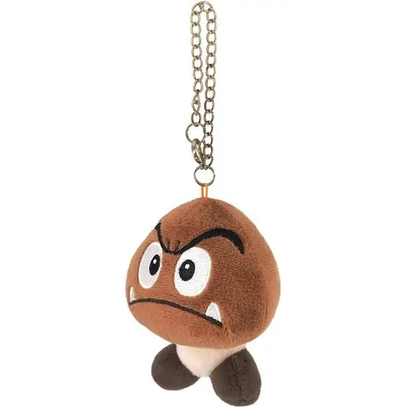 Sanei MM04 Super Mario - Goomba Mascot 4-inch Plush Keychain