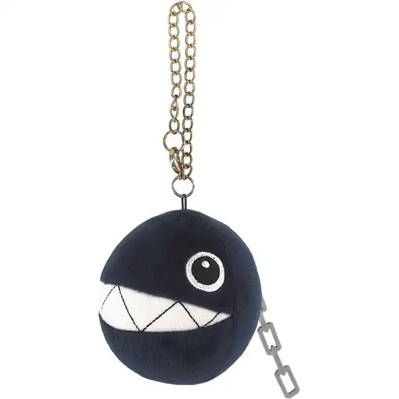 Sanei MM09 Super Mario - Chain Chomp Mascot 4-inch Plush Keychain