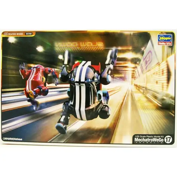 Hasegawa Mechatro WeGo No.17 Sports - Flame & Jet Black 1/35 Scale Model Kit