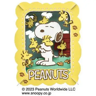 Ensky Peanuts Paper Theater - Lots of Woodstock PT-306