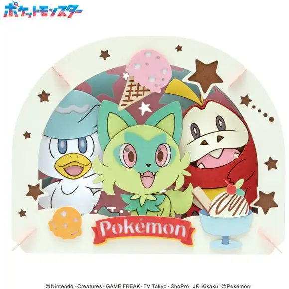 Ensky Pokemon Paper Theater PT-337 Exciting Ice Cream