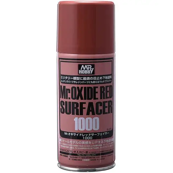 GSI Creos Mr Hobby B525 Mr. Surfacer 1000 Primer Spray 170ml Oxide Red (Rust)
