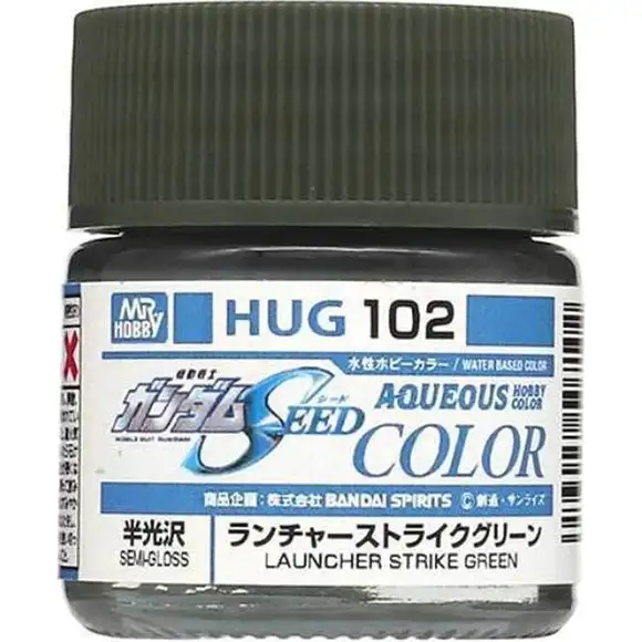 Gunze MR. Hobby Aqueous HUG102 Gundam SEED Strike Green Semi-gloss 10ml