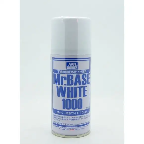 GSI Creos Gunze MR Hobby B518 Mr Base White 1000 Primer Spray Aerosol 180ml