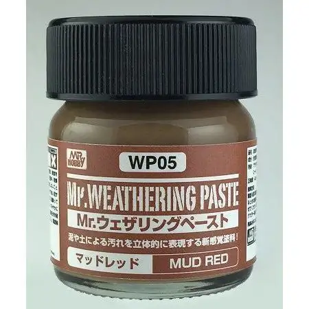 GSI Creos Gunze Mr. Hobby WP05 Mr Weathering Paste Mud Red 40 ml Bottle