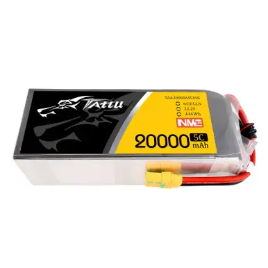 Tattu Semi-Solid State 20000mAh 6S 5C 22.2V Lipo Battery Pack with XT90S Plug