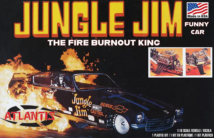 Atlantis Models 1486 1/16 Jungle Jim Vega Funny Car (formerly Revell)