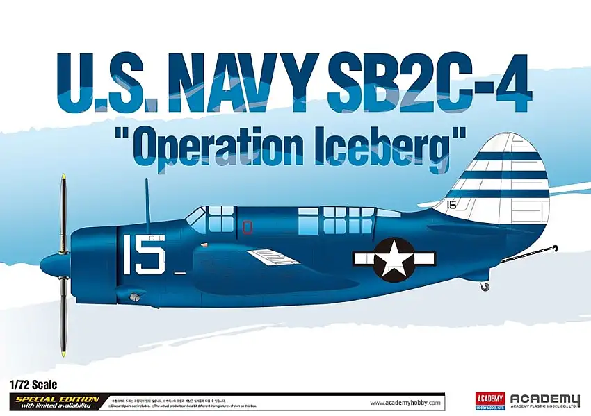 Academy 12545 1/72 SB2C4 Operation Iceberg USN Bomber (Special Edition Ltd Run)