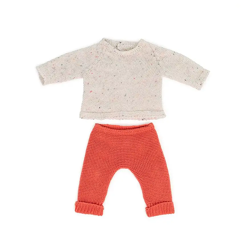 Knitted Doll Outfit 15" – Sweater & Trousers