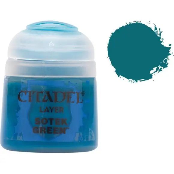 Citadel Layer 1: Sotek Green Paint