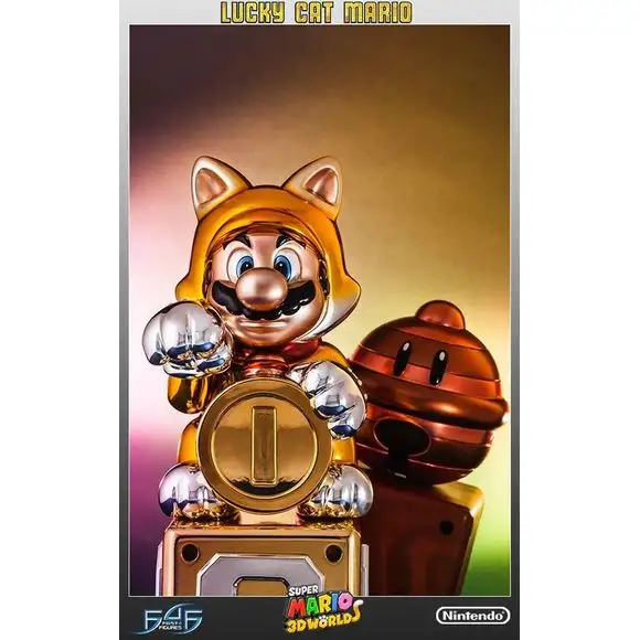 First 4 Figures Lucky Cat Mario Exclusive Edition Resin Statue