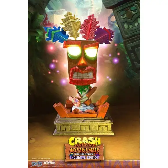First 4 Figures Crash Bandicoot Aku Aku Mask Exclusive Edition 25" Resin Statue