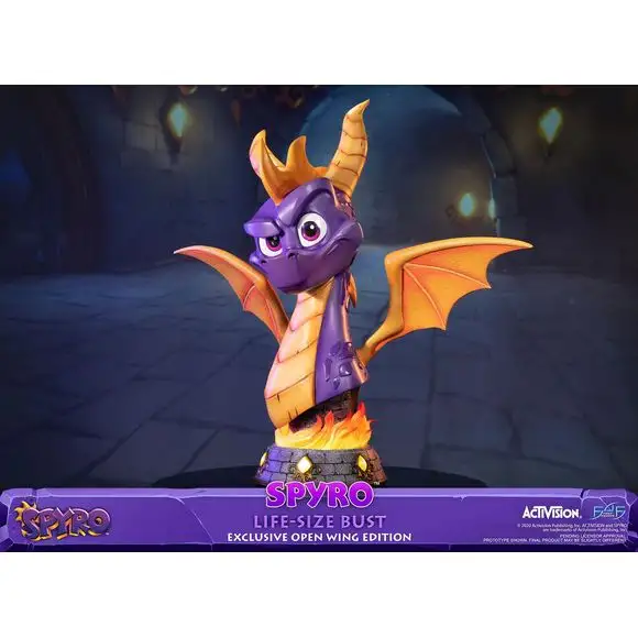 First 4 Figures Spyro Life-Size Bust Exclusive Open Wing Edition 27.5" Resin Statue
